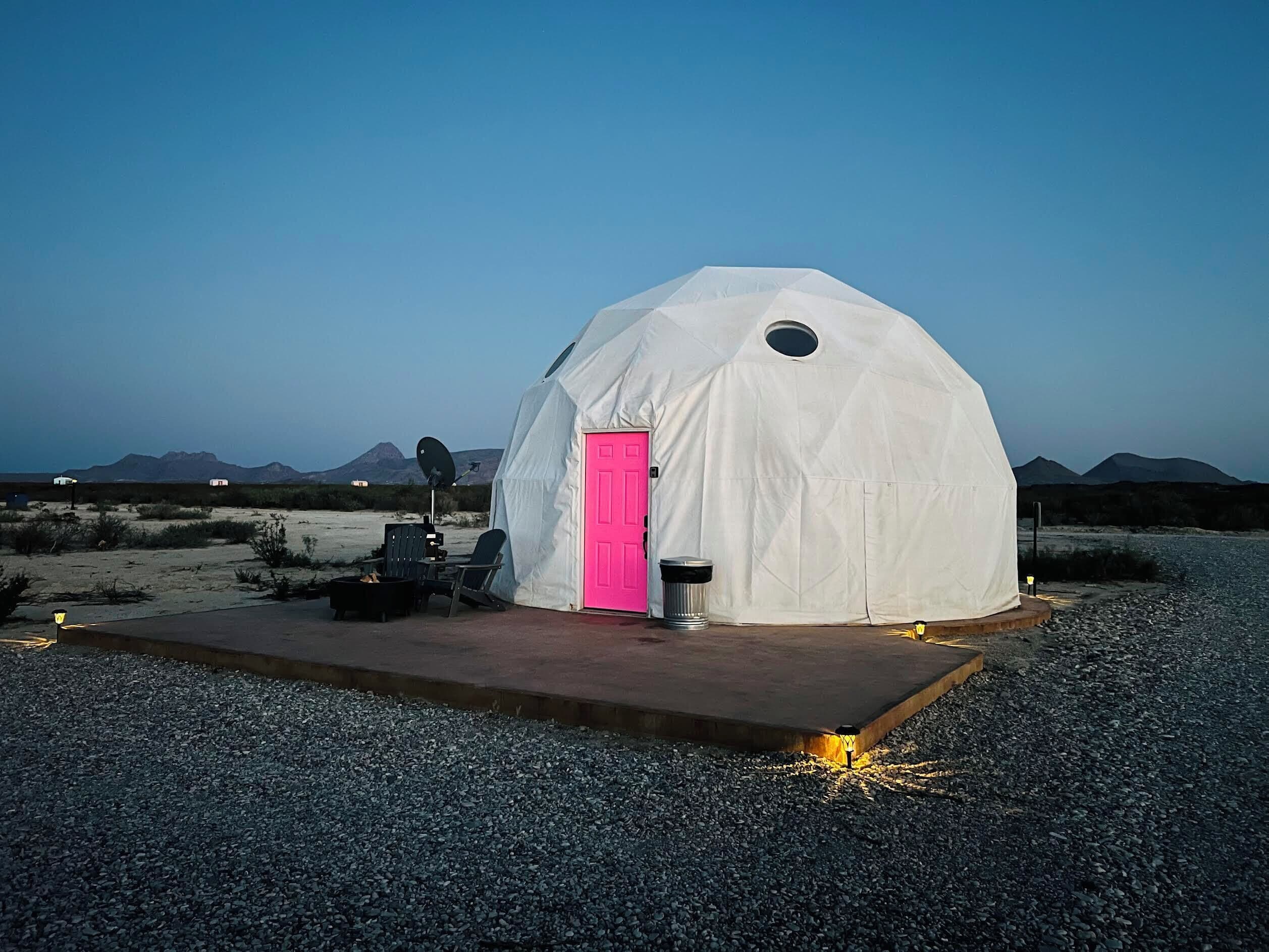 Boho Geodesic Dome near Big Bend