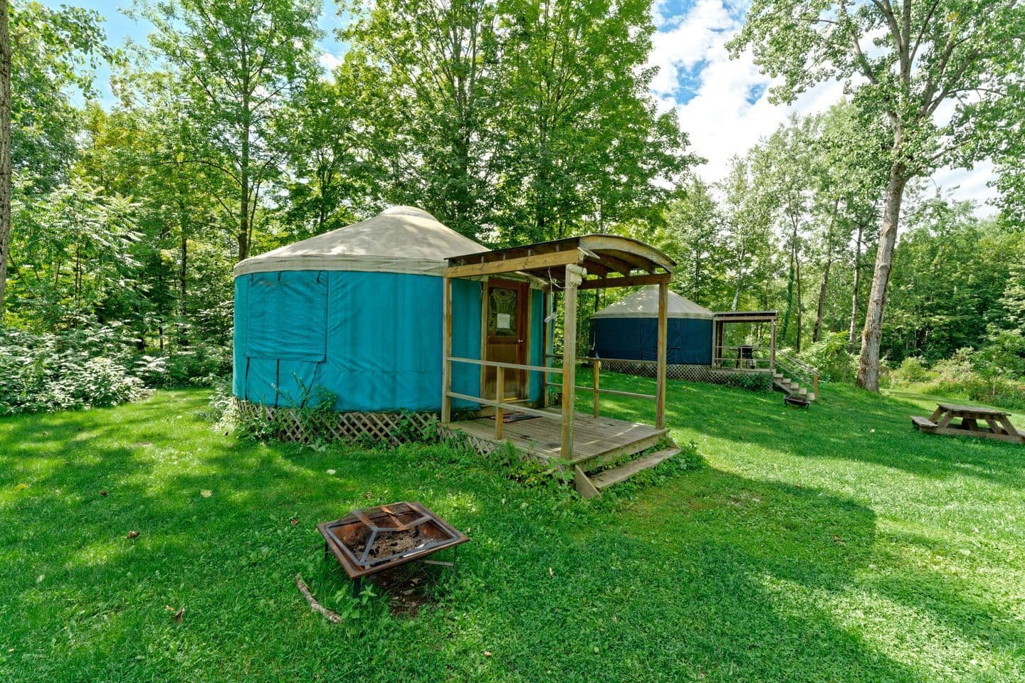 Glamping Yurt on an Adirondack Farm
