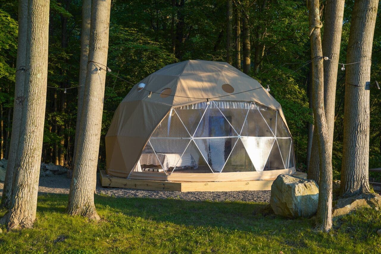 Vermont Geodesic Glamping Dome