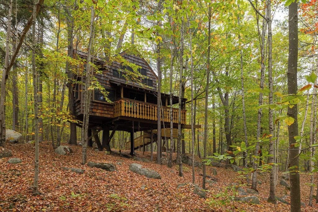 Two-Story Treehouse — Lake Sunapee
