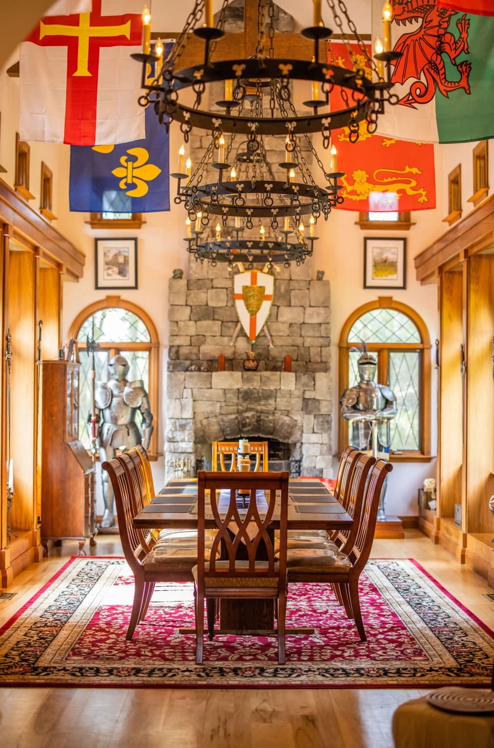 Extraordinary Medieval Castle with Life-Size Dragons