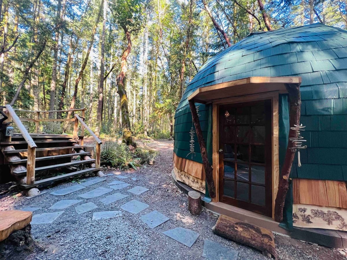 Geodesic Dome + Forest Sauna