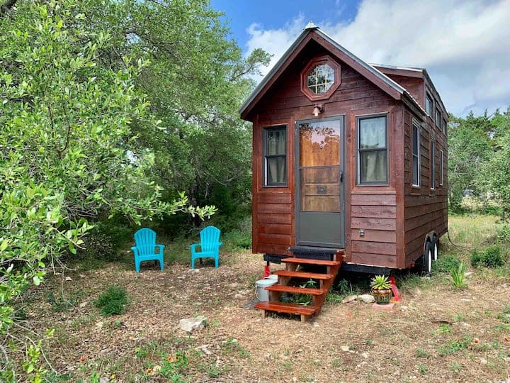 Tiny Cabin in Hill Country on 1.5 Acre Mini-Farm