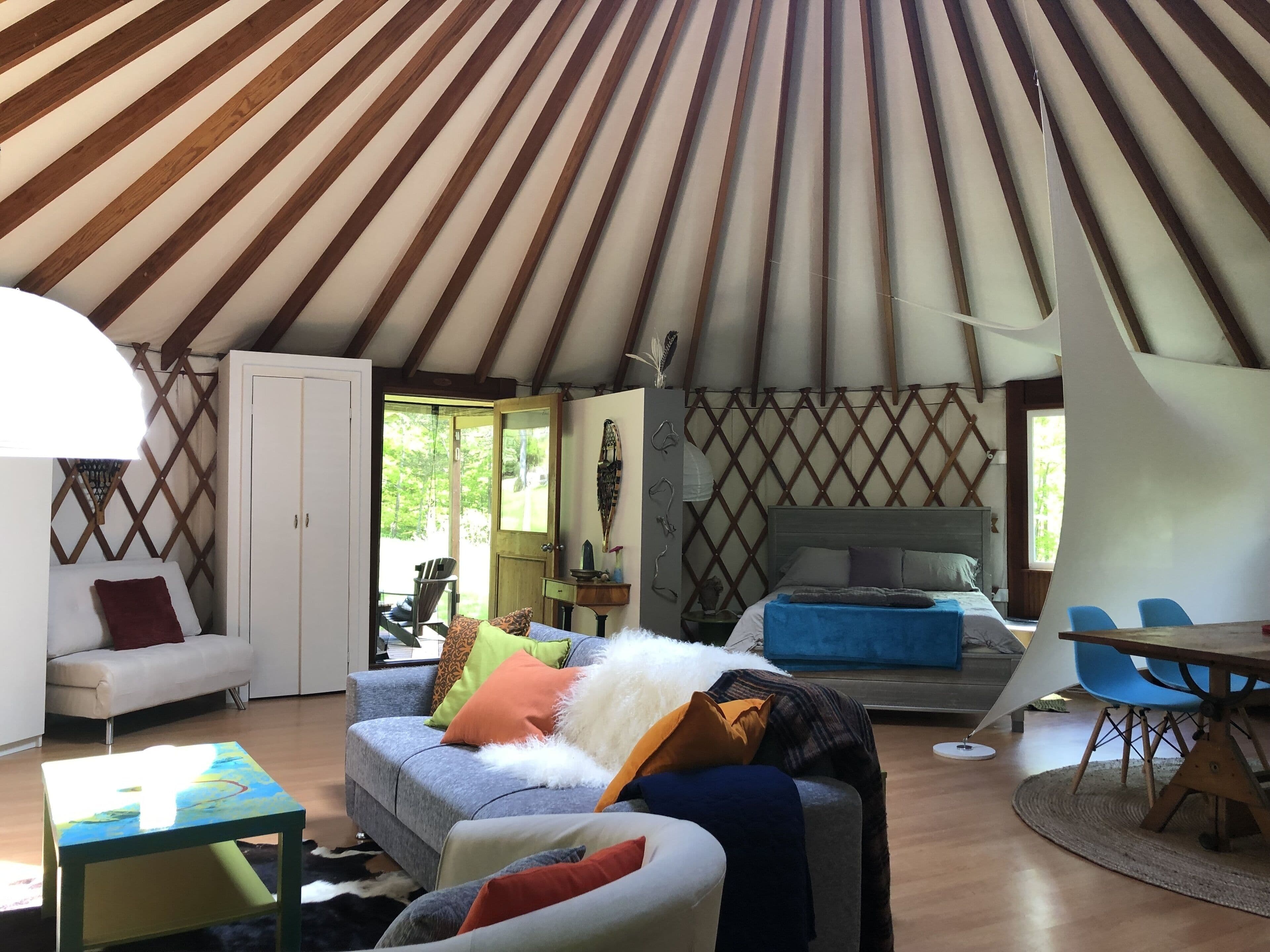 Secluded Yurt Among Waterfalls and Cliffs